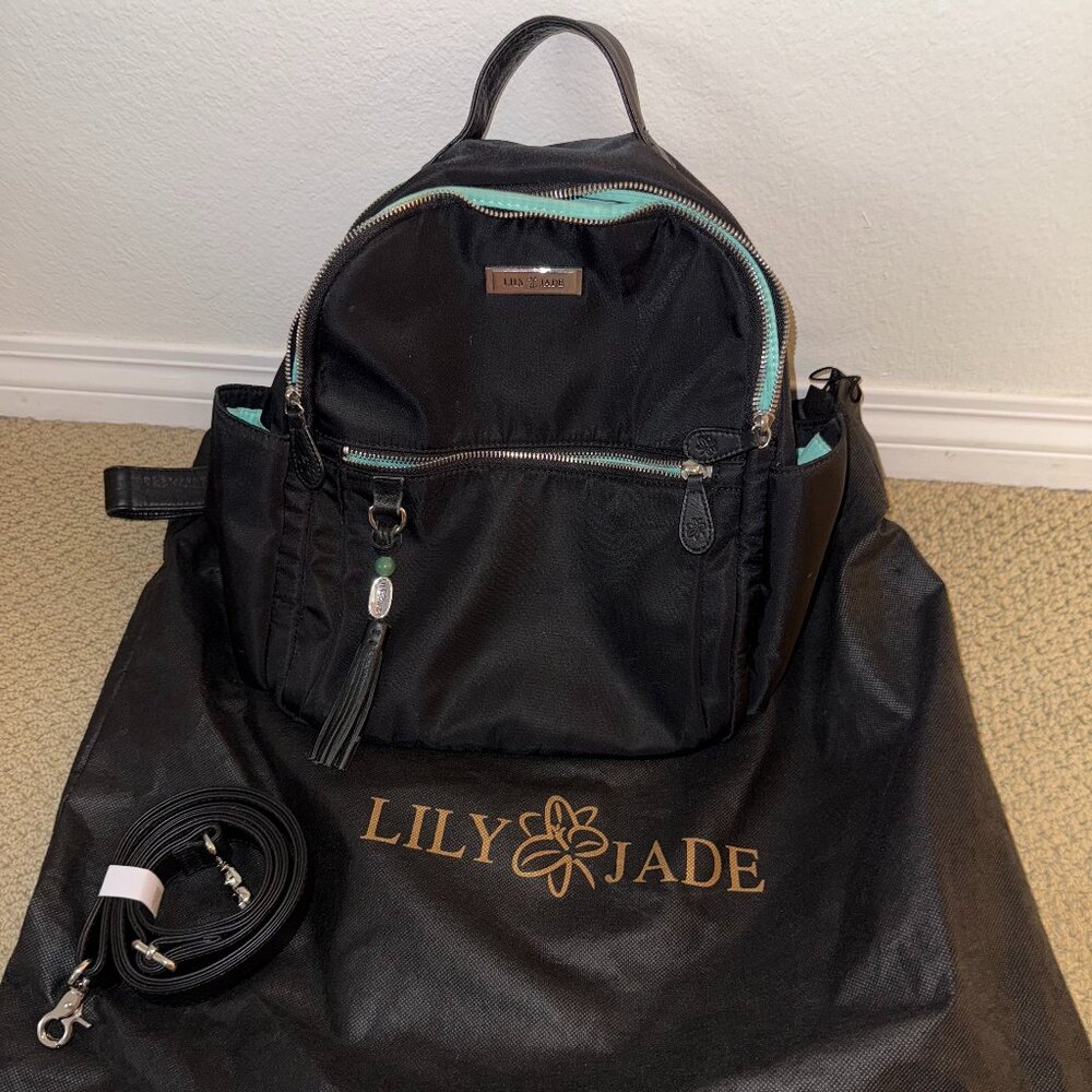 Lily Jade Anna Medium Black Nylon and Silver